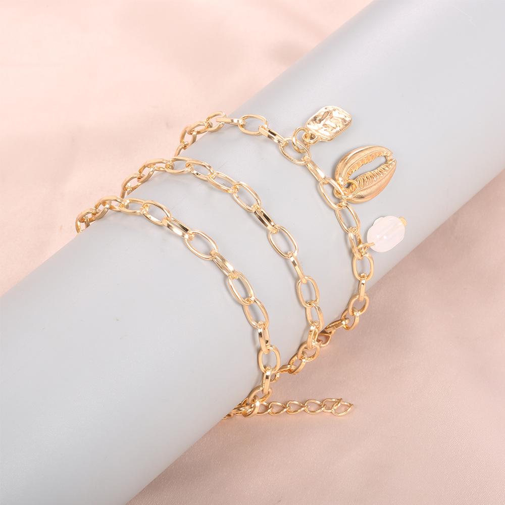 Exclusive For Fashion Punk Chain, Pearl Shell Jewelry Bracelet
