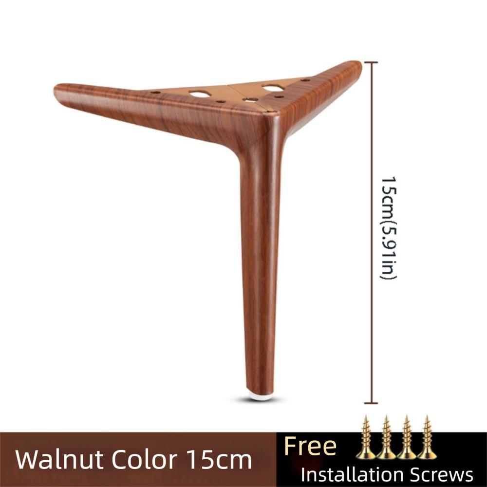 Gambe Rinforzate per Mobili Colore Noce Gambe di Supporto per Mobili TV Ferramenta Gambe per Tavolino da Caffè Tavolino da Tè