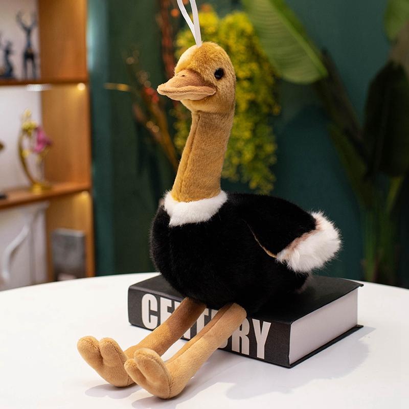 40/50CM Simulated Bird Plush Toys Lifelike Ostrich Stuffed Wild Animal Doll Cute Home Ornament Nice Birthday Gift
