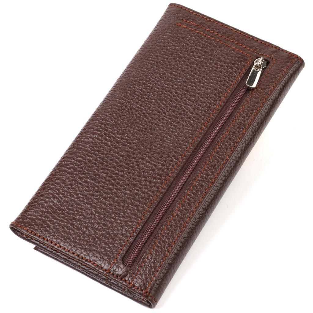 Multifunctional Wallet for Women Made of Genuine Leather CANPELLINI 21828 Brown