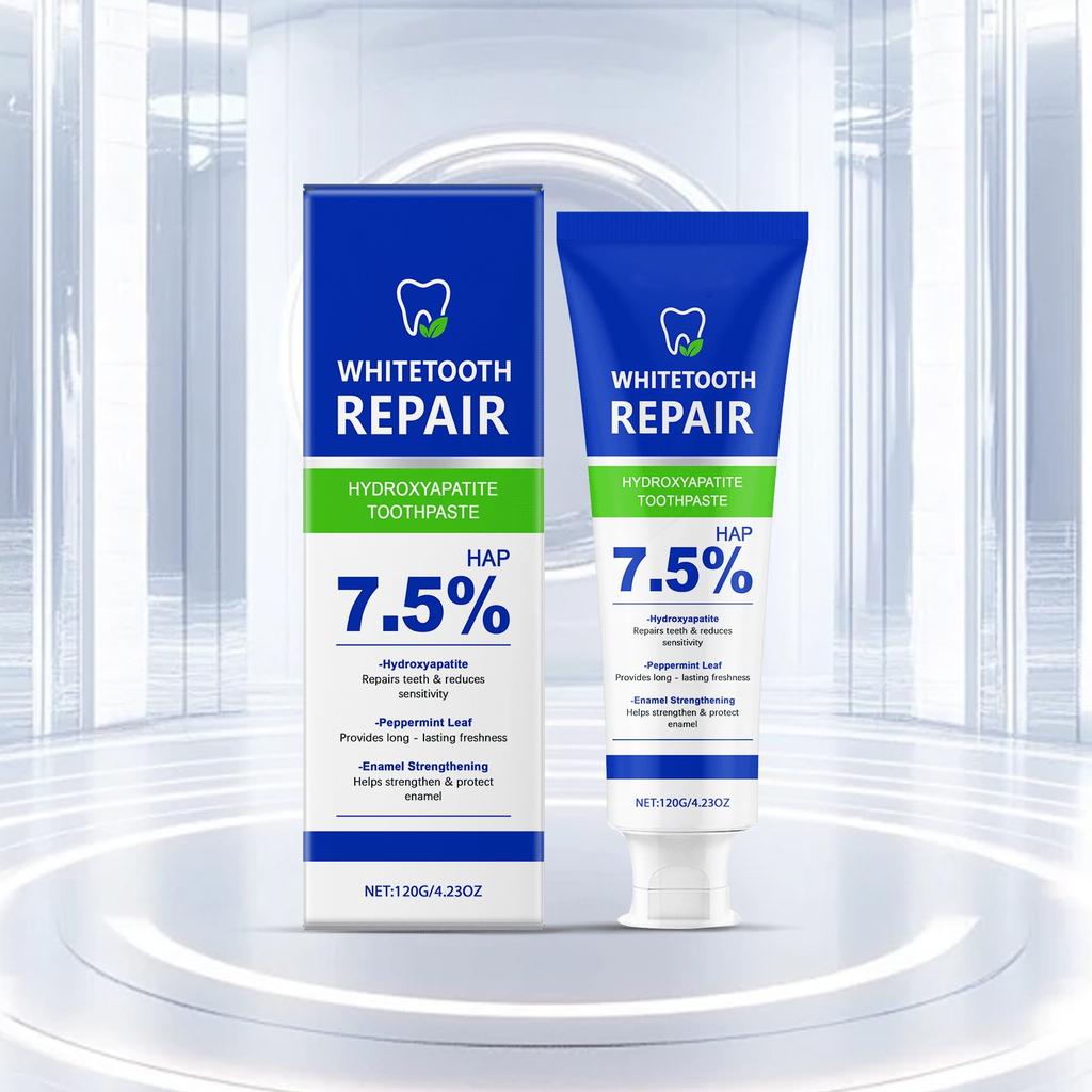 Hydroxyapatitová zubní pasta, bělicí zubní pasta, svěží dech, zubní pasta, zubní pasta, odstraňování skvrn, kompletní péče o zuby 120 g