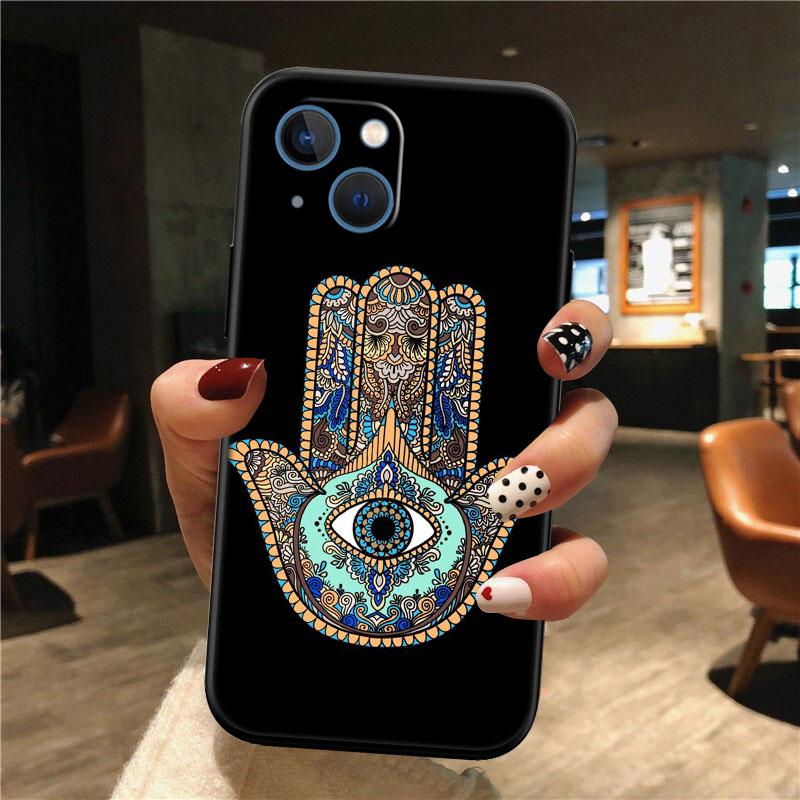 Hamsa Hand Amulet Psychedelic New High-End Shell Phone Case for OPPO A3 Pro A72 A74 A76 A77 A77S A78 A79 A94 A95 A18 A40M A58