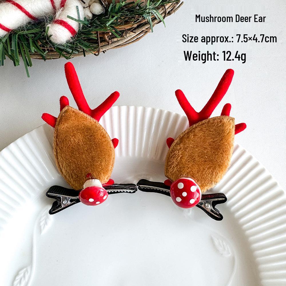Cute Christmas Elk Antler Hair Clips - Children's Cartoon Fairy Headdress