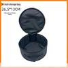Round Folding Outdoor Fan & Makeup Storage Pouch for Camping