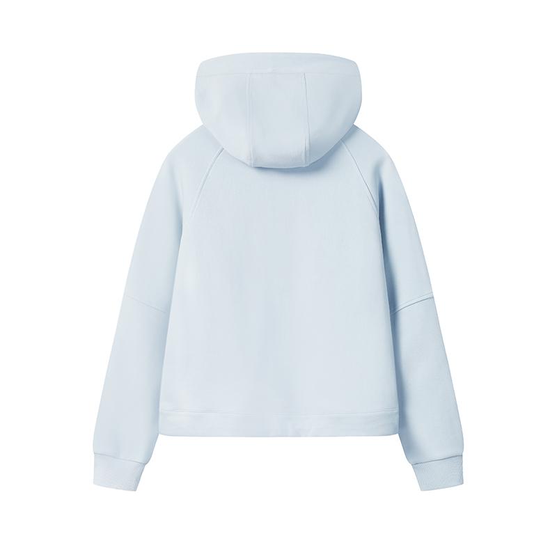 Fila Heritage Trendy Fresh Soft Structured Half-Zip Loose Hoodie Women Hoodies F11W548217FLB