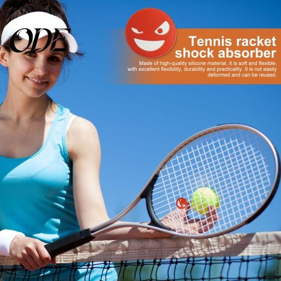 Stabile und zuverlässige Schlägerzubehör Tennis Vibrationsdämpfer Silikon Stoßdämpfer Dämpfer Wiederverwendbar Lächeln Gesicht Schläger