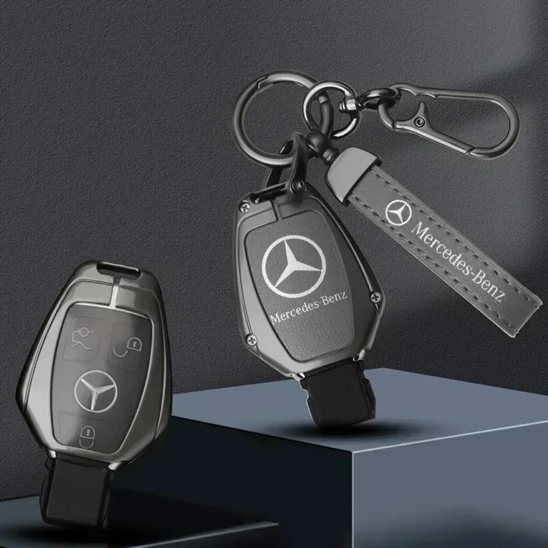 Car Key Case Cover Shell Fob For Mercedes Benz W204 W463 W176 W251 W205 A200 A260 A C R G Class GLA CLA GLK GLC CLS Keychain