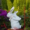 Osterhase Skulptur Foto Requisiten Basteln Figur Größe Garten Kaninchen Statuen für Hof Pastoral