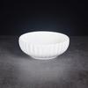 Large White Ceramic Bowl - Creative Pumpkin Design for Soup, Noodles, Kimchi, Ramen, and More. Ideal for Home Tableware in Chinese Style.