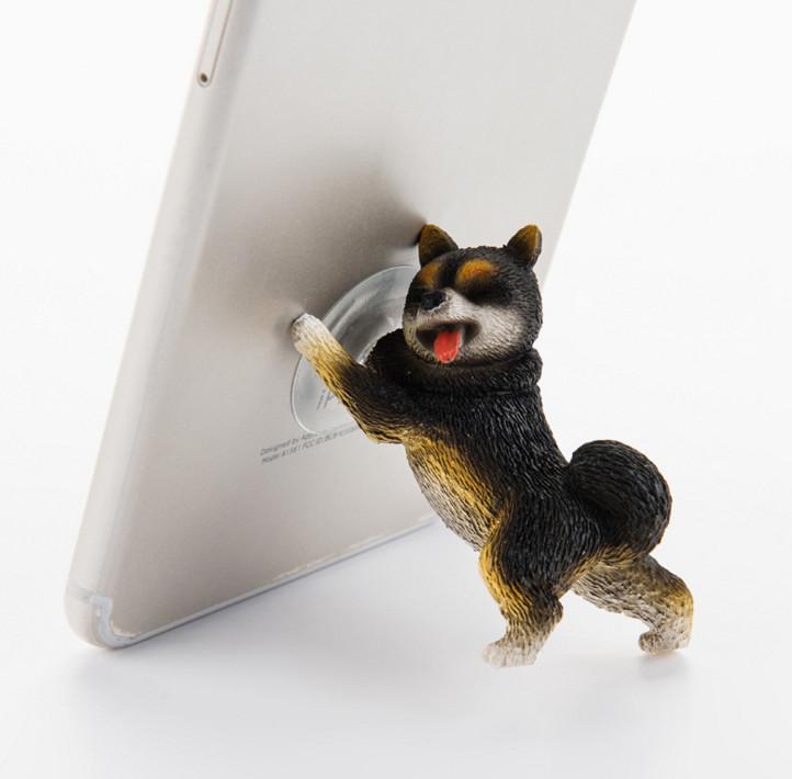 Dog Shape Suction Cup Phone Holder With Nonslip Grip For Home And Office Use