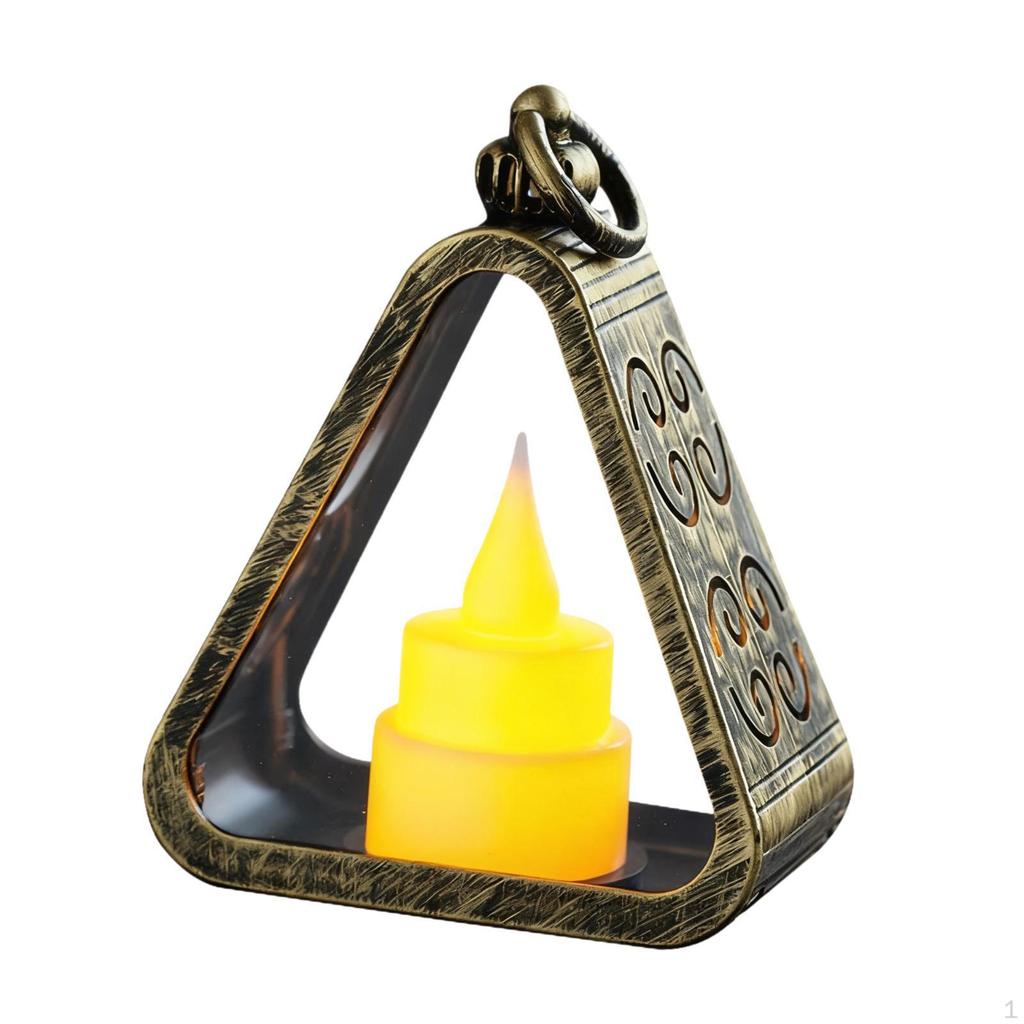 Bedside Lamp Desktop Atmosphere Light Lightweight Decorative Triangle Desk Ornament for