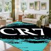 Cristiano Ronaldo Design Crystal Velvet Rug Soft Decorative Mat for Bedroom Entrance