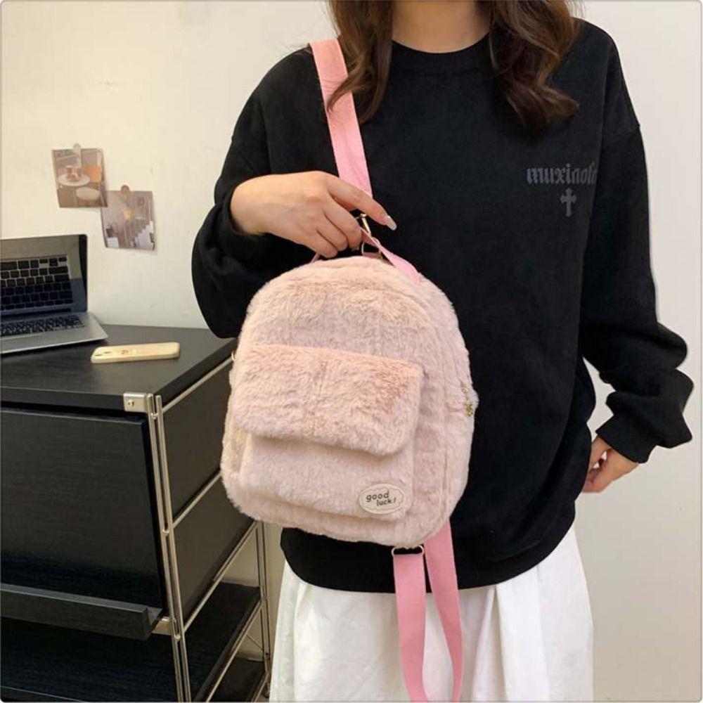 

Travel Bag Plush Shoulder Bags Sweet Cute Stuffed School Bag Plush Backpack Birthday Gifts