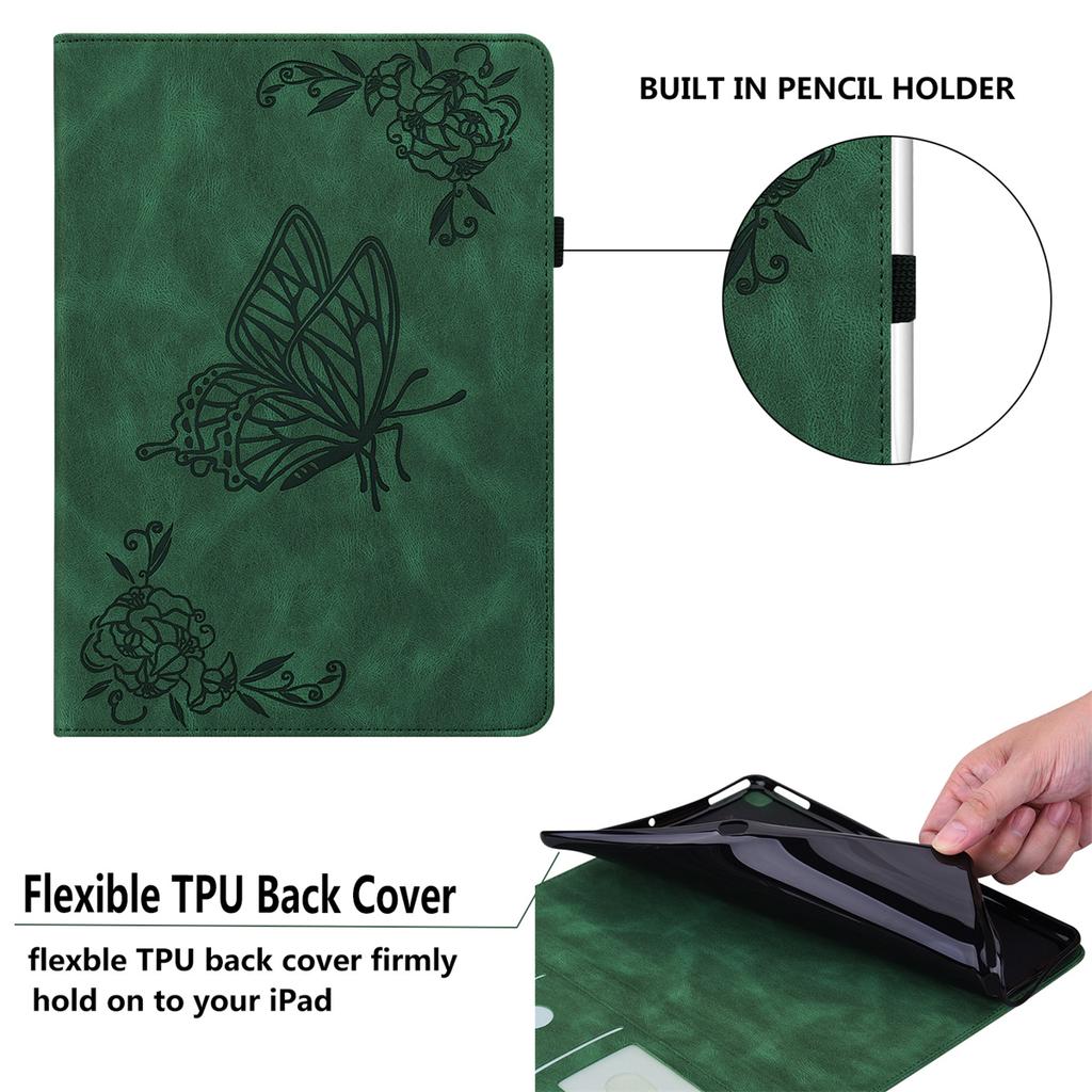 Butterfly Pattern Embossing Process Design Leather Tablets Case For iPad/Samsung Tab/Huawei/Amazon/Lenovo/Xiaomi/Oppo/Nokia