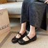  Shallow Bow Flat Shoes  Spring New Versatile Single Shoes Wide Feet Fat Feet Large Size Women's Shoes 