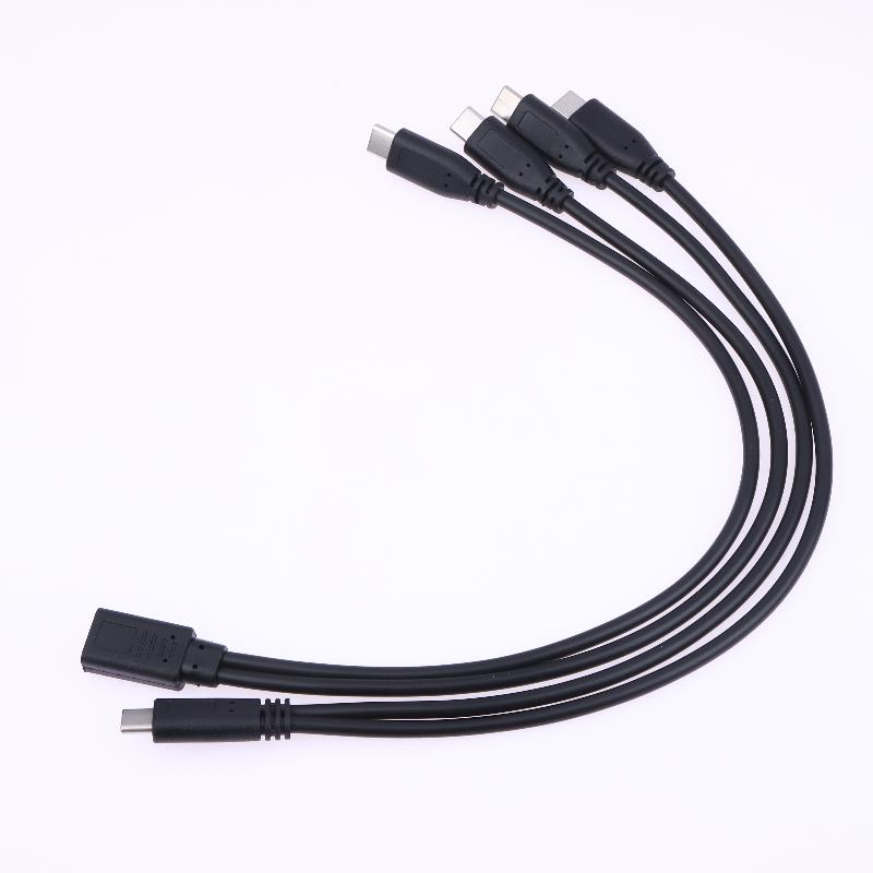 USB-C-Kabelteiler Typ-C-Kabelteiler 1 auf 2 Verlängerungskabel Netzteil 3A 15W Ladekabeladapter für mehrere Geräte