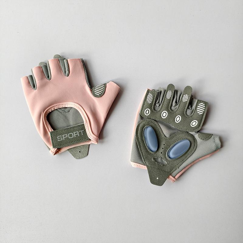 

Фитнес женские перчатки с половиной пальцев анти-кокон, на открытом воздухе велосипедные противоскользящие тренажеры железный ролик скакалка M