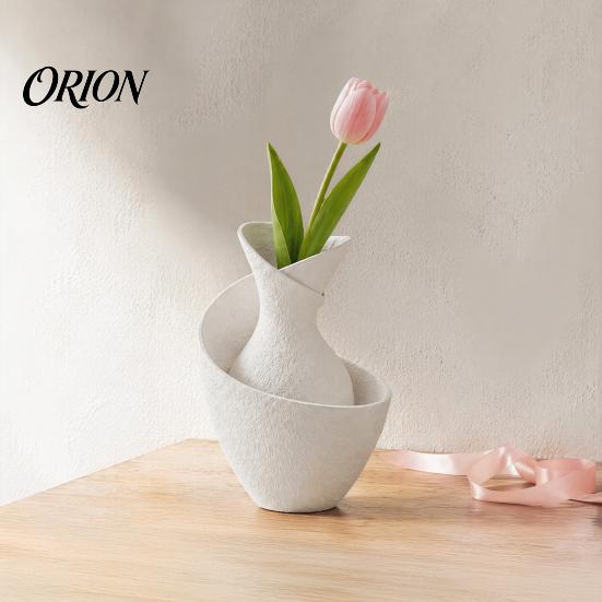 Decorative Vessel for Courtyard Display Minimalist Vase, Modern Flower Vase Living Room Dining Table Versatile Planter Balcony Garden Bedroom,