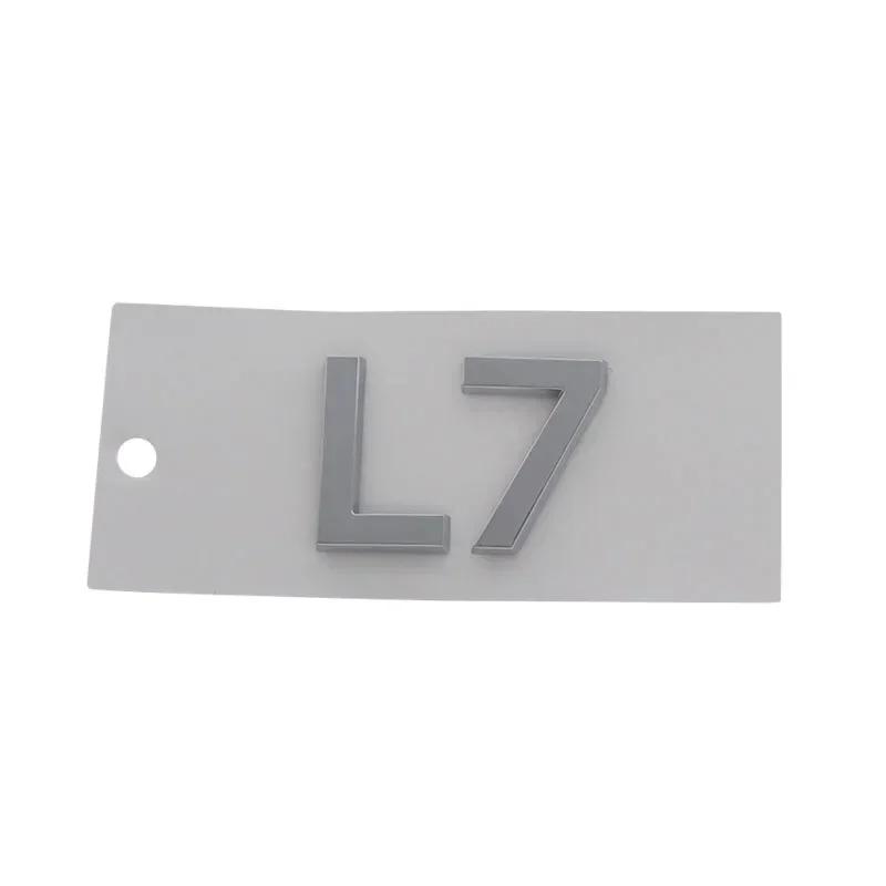 

3D L7 L8 L9 ABS Letters for Car badge Cover Upgraded Exterior Decoration Stickers Auto Accessories Decal Emblem Badge Sticker