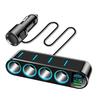 150W Car Charger Adapter 7 In 1 Cigarette Lighter Splitter Fast PD30W/QC 3.0 Fast Charger 12V/24V DC Cigarette Outlet