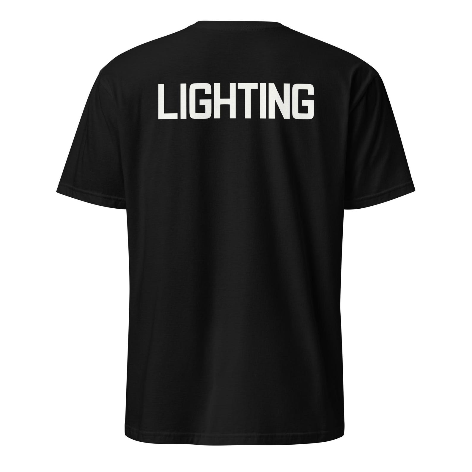 Lighting Crew T-Shirt, Stagehand Workwear, Back Print 4XL