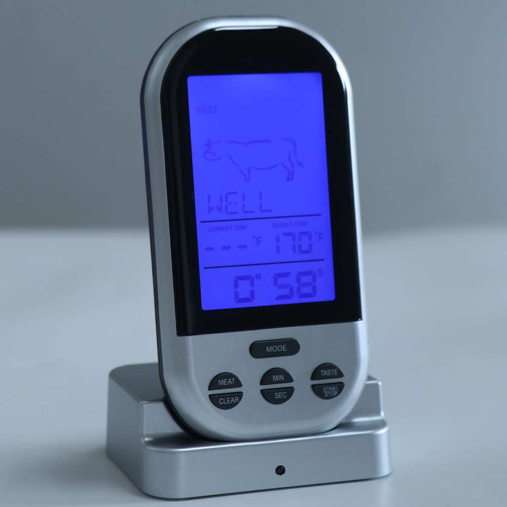 Remote Temperature Control Wireless Digital Meat Thermometer  For Grill BBQ Food Oven