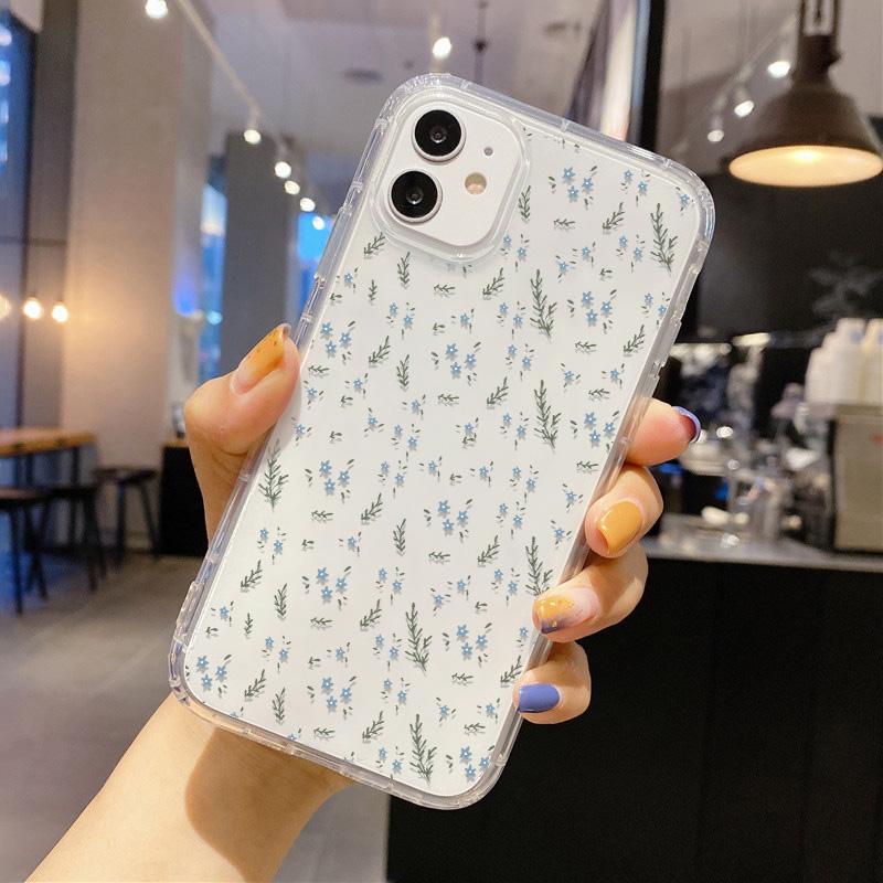 Flower Phone Case For For Iphone 17 Case For Iphone 1 13 14 11 12 16 Pro Max 7 8 Plus 12 13 Mini XR SE Soft Silicone Transparent Cover