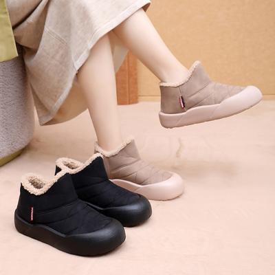 Bread Shoes, Fleece and Thickened Warm Snow Boots, Fashionable Cotton Boots, Anti-slip Lazy Cotton Shoes