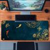 Asian Koi Lotus Ornament Art NonSlip Rubber Mouse Pad For Accurate Mouse Control Gaming Desktop Daily Entertainment