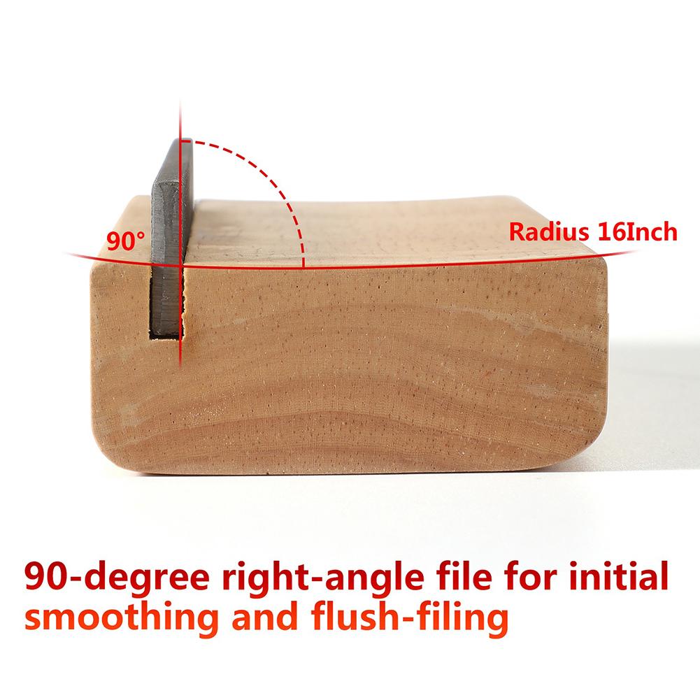 35/90 Degree Wooden Guitar Fret Crowning End Bevel-Flush Files Guitar Fix Fret File Guitar Repair Maintenance Polishing Tool