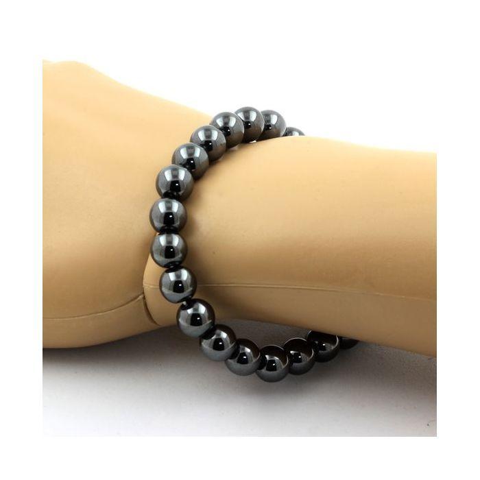 Bracelet Perles Hématite 8 mm