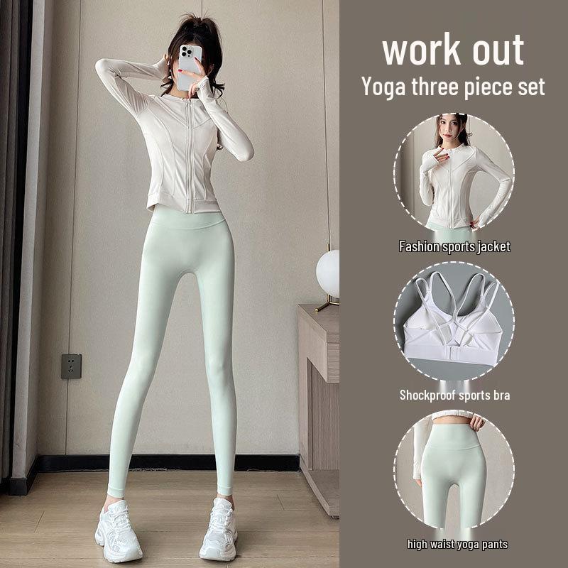 

Petite Women’s 2024 Fitness Set: White Running Jacket & Yoga Pants Extra Large
