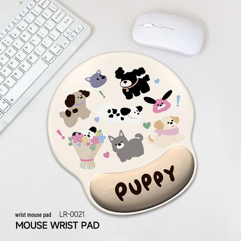 Cute Happy Fishing Wrist Support Mouse & Keyboard Pad for Office