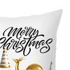 Throw Pillow Cushion Tear Resistant Washable Hidden Zipper High Quality Golden Color Pattern Christmas Throw Pillow Cushion