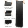 JINKAILI Synthetic 20-40 Inch Extra Long Straight Hair Extension 5 Clips Black Blonde Brown Red High Temperature Fake Hairpiece