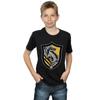 Harry Potter Boys Hufflepuff Crest Flat T-Shirt