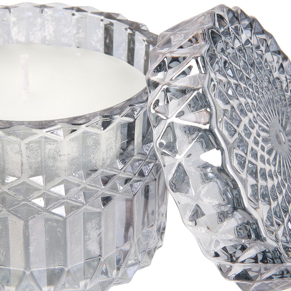 Les Trésors De Lily [A2300] - Gray 'Scarlett' Scented Candle (glass) - 9x9cm (white Musk)