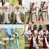 Chiffon Chair Sash Wedding Party Supplies Wedding Aisle Decorations Party Banquet Event Baby Shower Chair Decor Party Decoration
