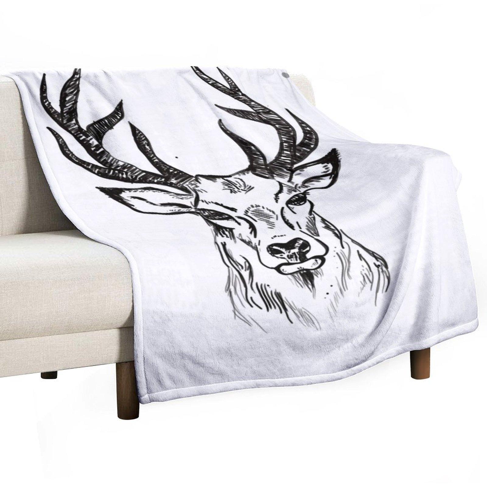 

Stag Throw Blanket Loose Weighted Blankets For Baby Flannels Blankets 30x40in