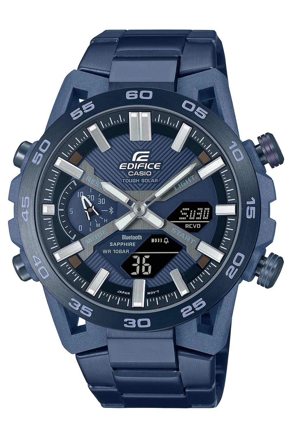 

Годинник Edifice COOL BLUE EDITION SOSPENSIONE оснащений Bluetooth Tough Solar Sapphire Glass Blue [Casio] [] ECB-2000YCB-2AJF для чоловіків