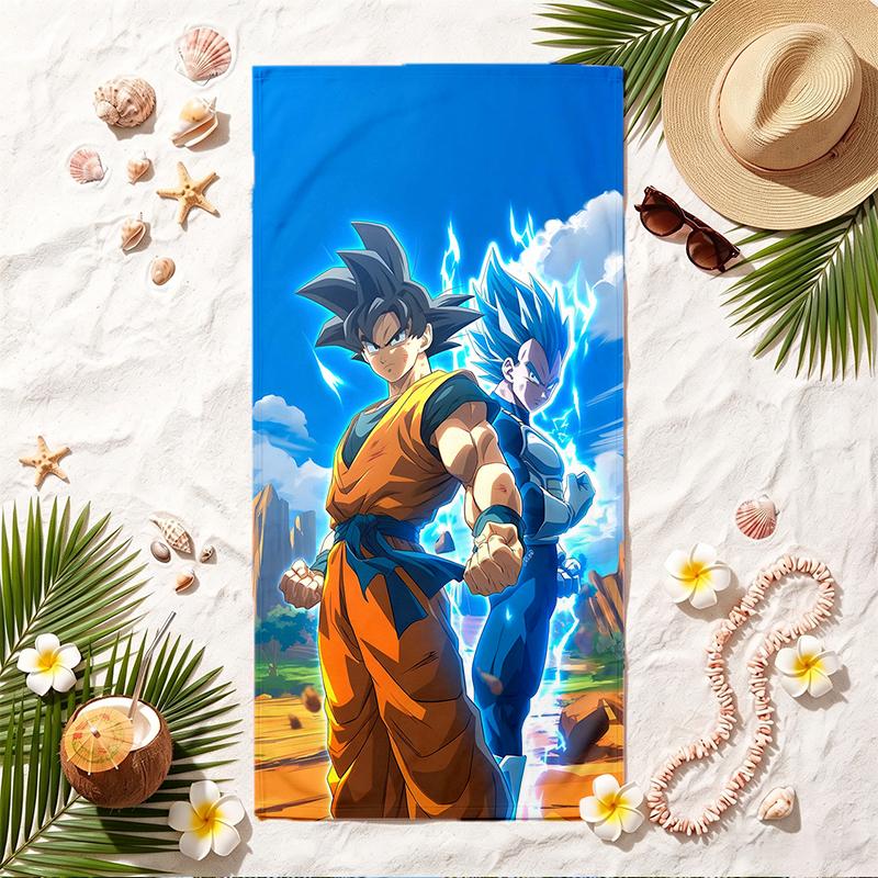 Dragon Ball Soft Beach Towel Stylish Beach Pool Towel for Summer Seaside Vacation Travel
