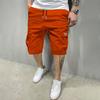 Men's Cargo Shorts Multi Pocket Relaxed Fit Drawstring Waist Casual Knee Length Shorts for Daily Wear