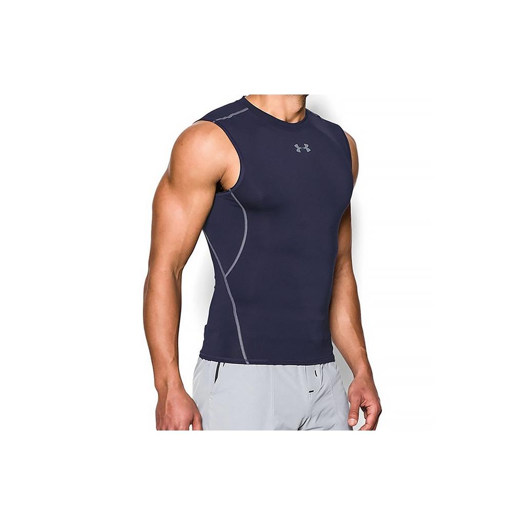 Under Armour Ua Regular Fit Atmungsaktives Kompressions-Fitnessshirt Herren Tops Tiefblau 1257469-410