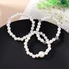 3pcs/set Elegant Stretch Crystal Pearl Beaded Bracelet for Women Girls Handmade Summer Beach Jewelry Gifts