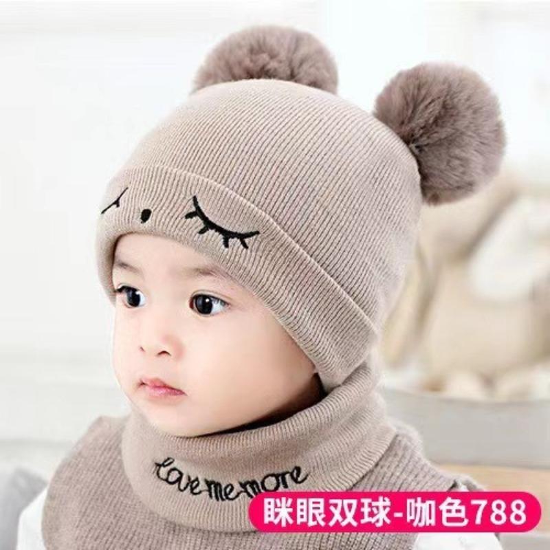 Autumn and Winter Baby Hat Set To Keep Warm, Male and Female Newborns, Babies, Autumn and Winter Tire Caps, Infants and Toddlers, Newborn 0-12 Months