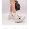 Fashion Non Collision Board Shoes 2024 New White Shoes Ins Trendy Versatile Star Sports Shoes