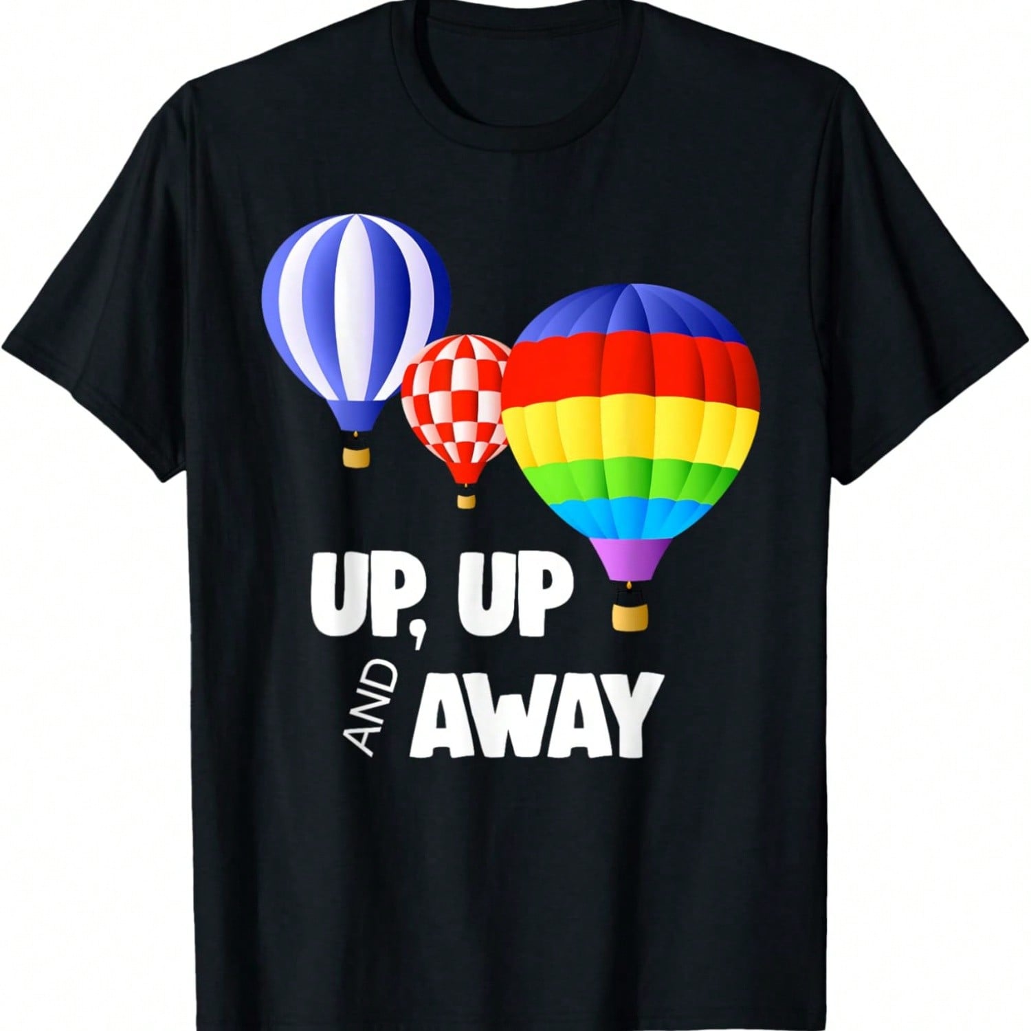 Hot Air Balloon Up Up And Away T-Shirt S разноцветный