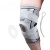 Sports silicone knee pads  mountaineering basketball compression straps  breathable meniscus joint running protective gear