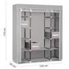 Large Textile Wardrobe With Drawers Massido