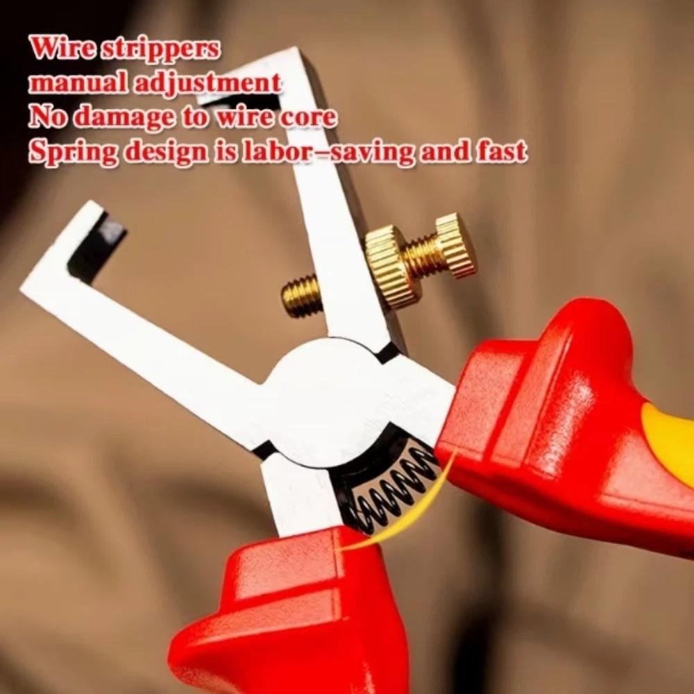 Durable Wire Stripper Heavy Duty Crimping Tool Dividing Function Wire Plier Maintenance Work